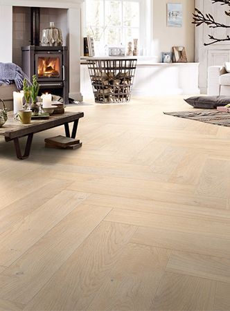 Fiskebensparkett | Meister - Cream Oak Harmonious 8893, Meister