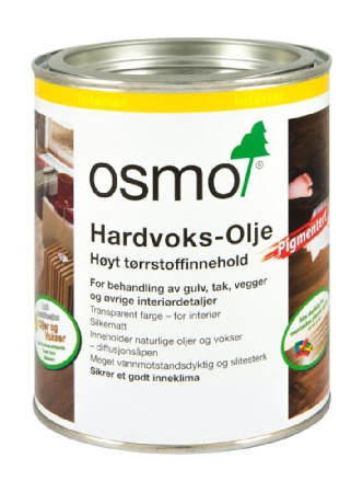 Osmo Hardvoksolje Pigmentert 3075 Svart (0.75L), Osmo
