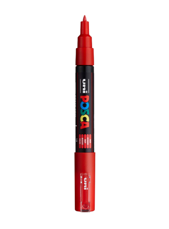 Uni POSCA PC-1M - Extra-Fine 0,7-1mm - 15 Red, 