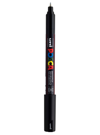 Uni POSCA PC-1MR - Ultra-Fine 0,7mm - 24 Black, 