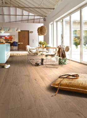 Meister Lindura HD 400 205 mm Greige Oak Lively 8938 Herdet Tregulv, Meister