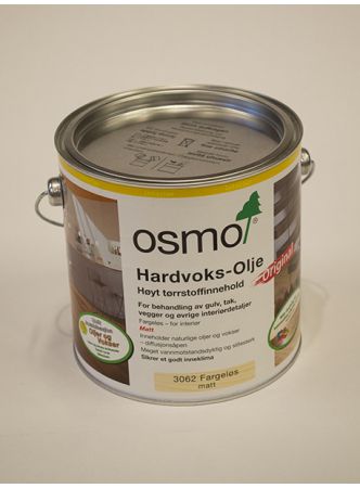 Osmo | Hardvoksolje Fargeløs Matt 3062 (2,5L)